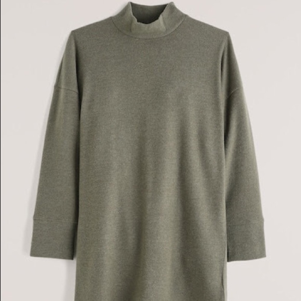 Abercrombie Green Cozy Knit Mini Dress (Size M)